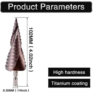 🔥M35 HSS Co Step Drill Bit Cobalt Cone Drill Bits 4-32Mm Wood Stainless Steel Metal Hole Saw Tool Set Hex