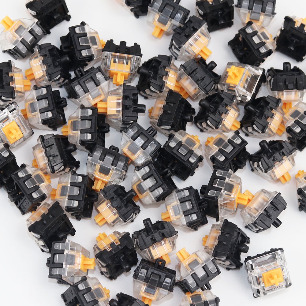 [Lubed] [Linear] Gateron Optical Yellow SWITCHES สวิทช์สำหรับ Optical