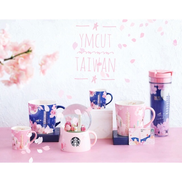 🇹🇼Pre✅Starbucks Taipei101 Sakura2020 แก้วสตาร์บัคส์ของแท้100% ลายซากุระ ไทเป101 สตาร์บัคส์ไต้หวัน st