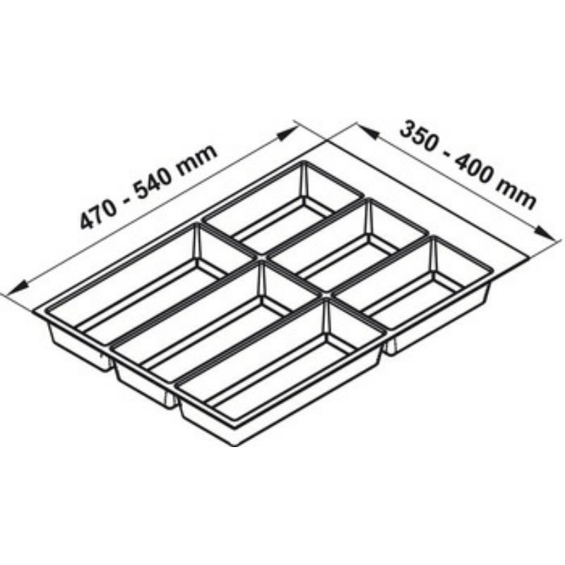 Hafele Kitchen Drawer Cutlery Tray insert universal, CLASSICO Divider Organiser Storage S440
