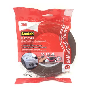 Flexi Tape 3M Scotch สก๊อต เทป 2 หน้า สำหรับตกแต่ง 12mm x 10mm