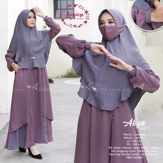 ~Az~GAMIS Syari~gamis POLOS~GAMIS~ORI SOLO~FREE Mask~ALIYA SYARI ผลิตภัณฑ์ดั้งเดิม โดย Az