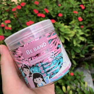 BEBAND หนังยางรัดผมเด็ก [ยางเส้นกลาง 2 สี - Basic 2 Tone : ใช้รัดผมเด็ก4ปี+ ขนาดมาตรฐาน] ชมพู-ฟ้า, ฟ้า-ชมพู