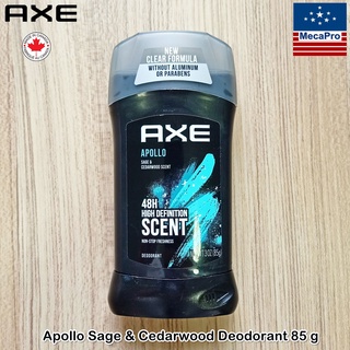 Axe® Apollo 48H Sage &amp; Cedarwood Deodorant Stick  85g ผลิตภัณฑ์ระงับกลิ่นกาย โรลออนสติ๊ก สำหรับผู้ชาย