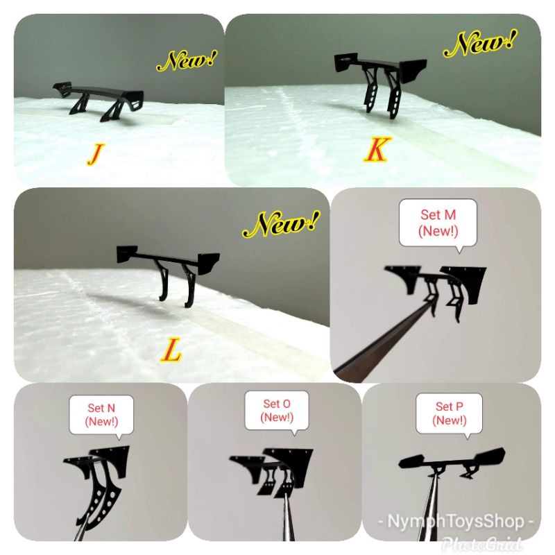 สปอยเลอร์ท้ายรถเหล็ก 1:64 New!!