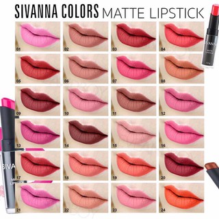 Sivanna Matte Lipstick 24 colors