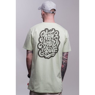 T-SHIRT SKILLS Calligraphy. Color: Seaform Green. Man/Women. Size: XS,S,M,L