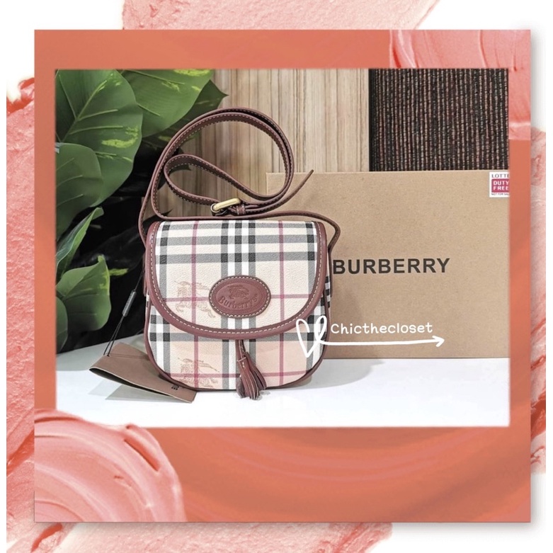 แท้ 🔥 BURBERRY FRAGRANCES VINTAGE CROSSBODY BAG GiFT WITH PURCHASE (GWP) กระเป๋าสะพายพรีเมี่ยมกิ๊ฟ Limited Edition