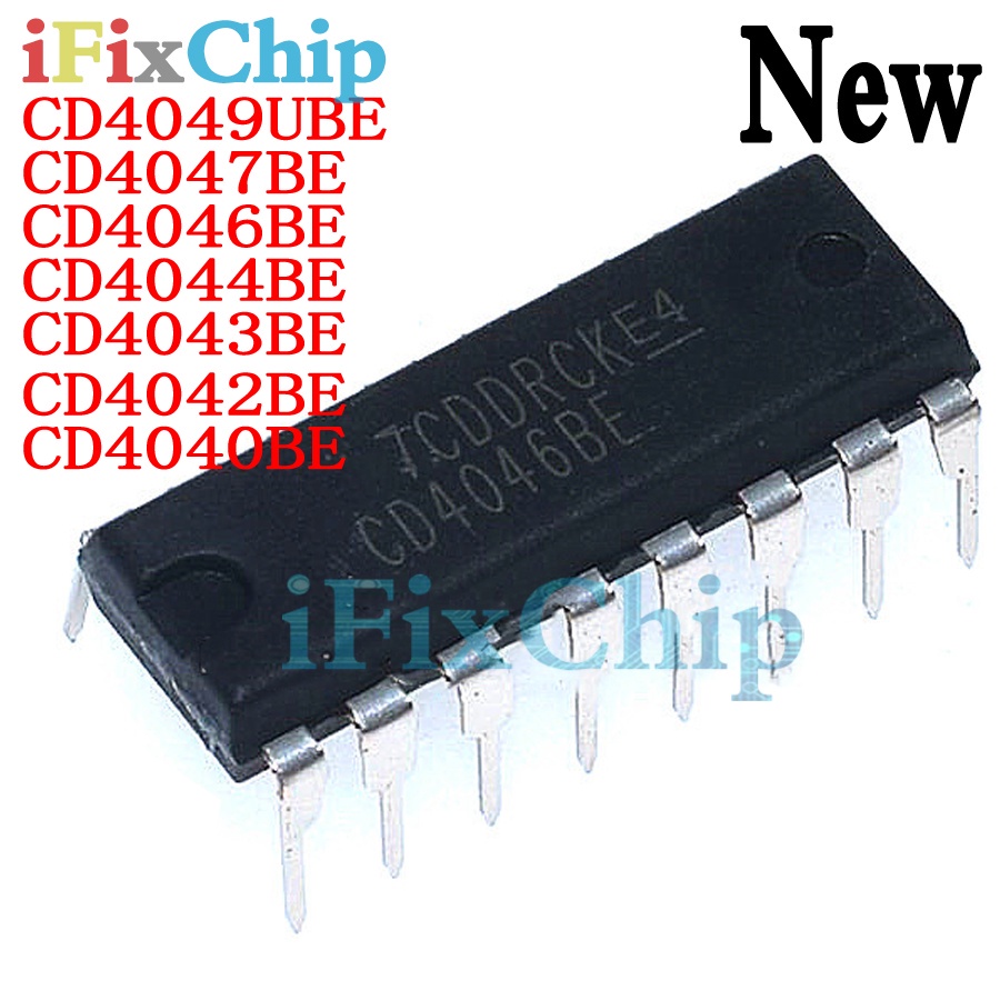 ยี่ห้อ CD4049UBE 10pcs CD4049 DIP CD4049BE DIP-16 CD4047BE CD4047 CD4046BE CD4046 CD4044BE CD4044 CD