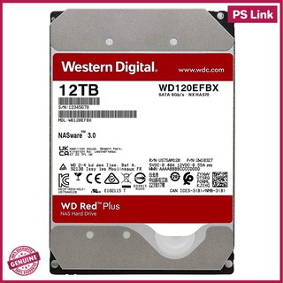 WD Red Plus 12TB NAS HDD 7200 RPM 256MB (WD120EFBX)