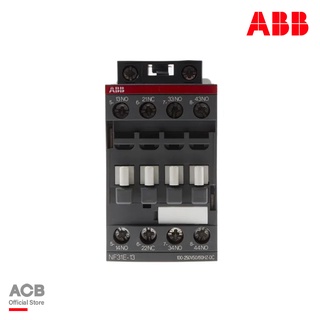 ABB Contactor Relay - 3NO + 1NC, 6 A Contact Rating, AF Range รหัส NF31E-13 l 1SBH137001R1331 เอบีบี