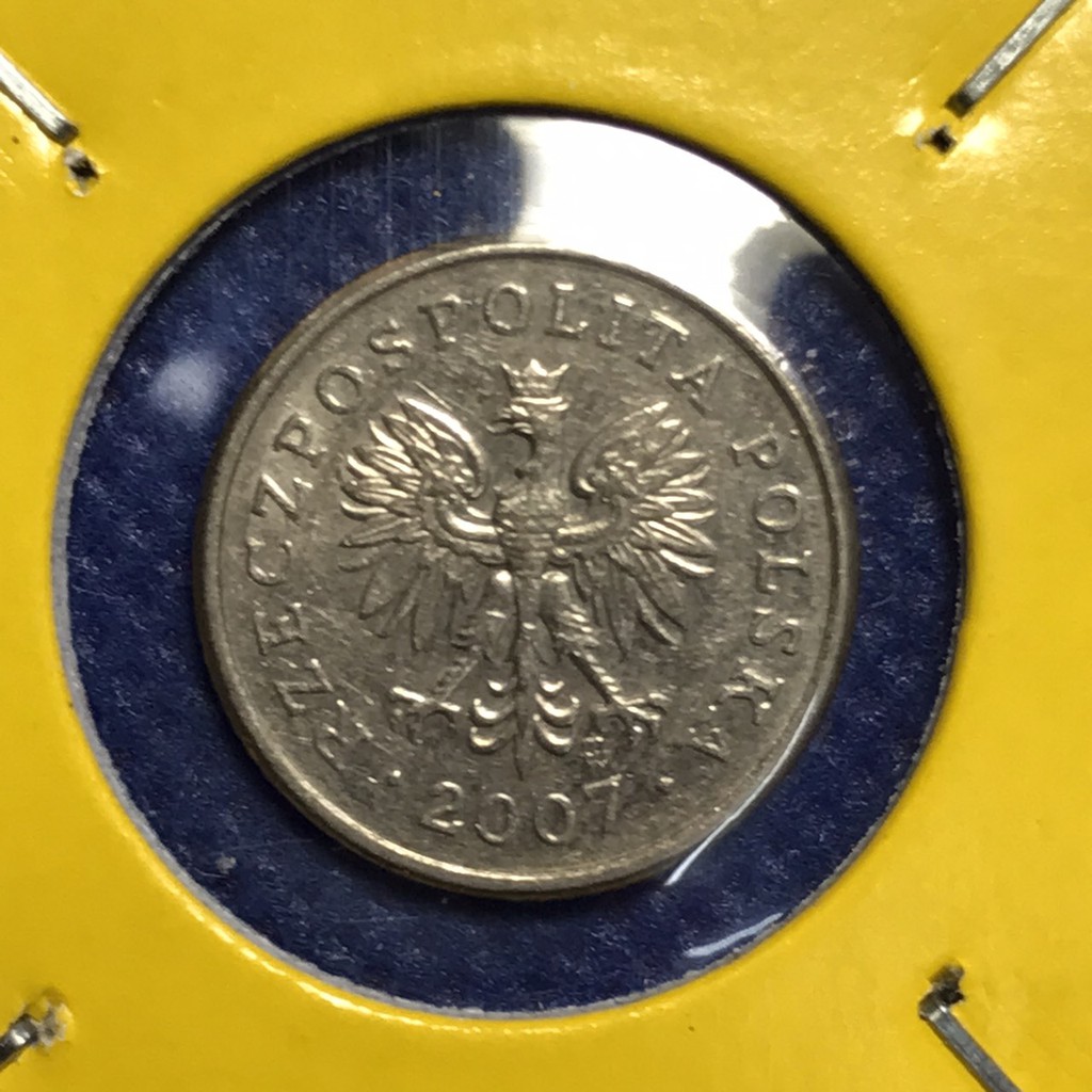 เหรียญเก่า#13677 2007 โปแลนด์ 10 GROSZY เหรียญต่างประเทศ เหรียญสะสม หายาก