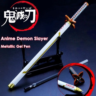 Demon Slayer ปากกาหมึกเจลสีดําขนาด 0.5 มม.