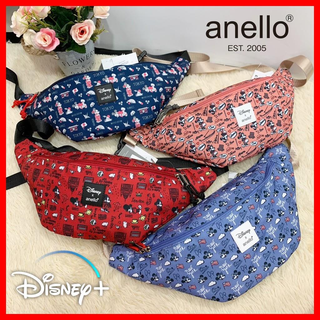 🆉❬Anello แท้100% Disney Mickey กระเป๋าคาดอก คาดเอว คาดอก