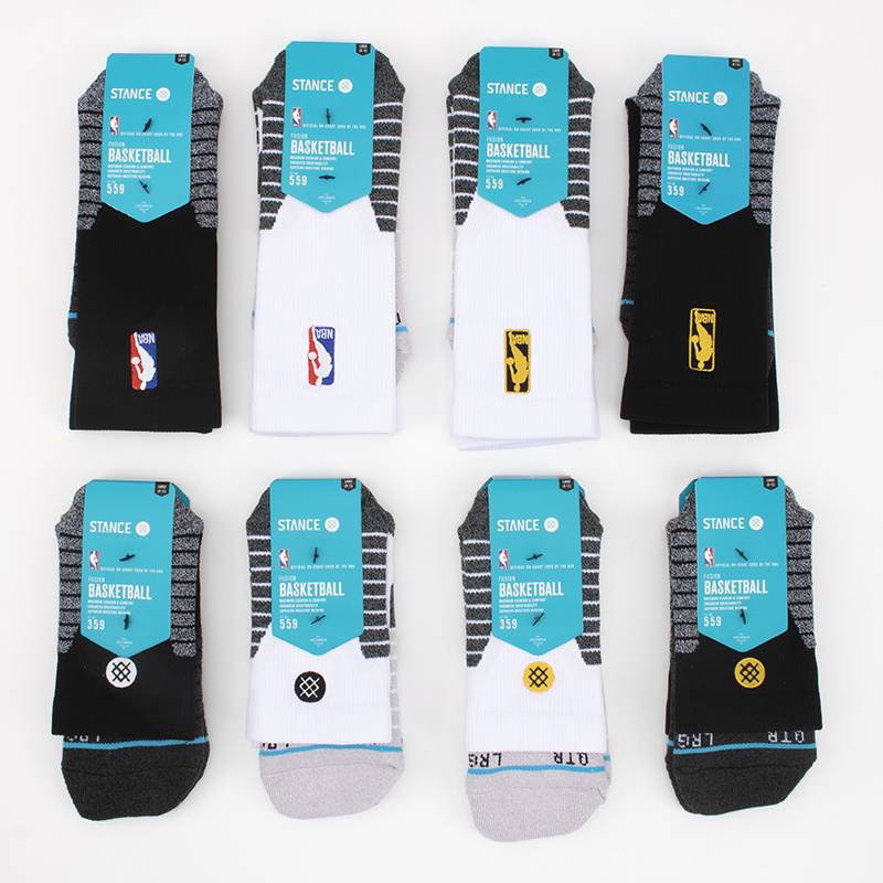ถุงเท้าบาสเกตบอล NBA STANCE  แบบยาวและแบบสั้น logo NBA  Basketball socks