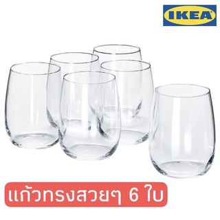 แก้ว 6 ใบ STORSINT IKEA แก้วน้ำ ขนาด37 ซล.