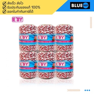 ESY อีซี่ เชือกเกลียว ขาว-แดง เชือก ขาว-แดง ยาว 100 เมตร