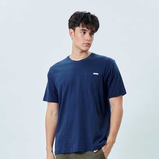 BODY GLOVE Unisex BASIC Cotton Pocket T-Shirt เสื้อยืดแบบมีกระเป๋า สีน้ำเงินเข้ม-22