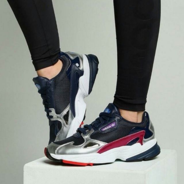 adidas falcon navy silver