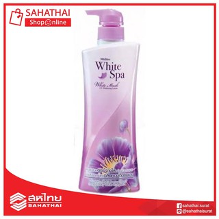 Mistine White Spa White musk Body Lotion 400 ml ไวท์สปาไวท์มัสค์ 400 มล.