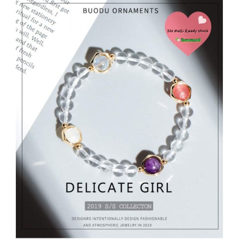 Crystal Crystal Crystal Crystal Crystal Crystalnónón Accessor Bracelet ขอพิเศษ ดีไซน์ลิมิเต็ด