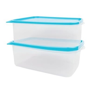 Homehapp  กล่องอาหารทรงเหลี่ยม Chef Box MICRON WARE รุ่น JCP-6076 ความจุ 2,000 มล. (แพ็ก 2 ใบ) สีฟ้า