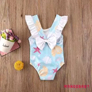(จัดส่งในกรุงเทพฯ)-infant ชุดว่ายน้ําเด็กผู้หญิงเด็กวัยหัดเดินบิกินี่โบว์ชุดว่ายน้ําชุดว่ายน้ําชายหาด