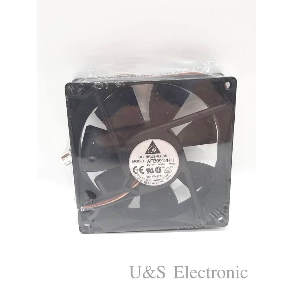 พัดลม DC BRUSHLESS ขนาด 3.5"x3.5"x1" DC12V 0.40A