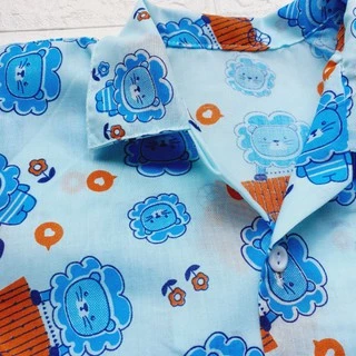 ชุดนอนเด็ก เสื้อคอปกแขนสั้น+กางเกงขาสั้น ผ้าทีซี ไซส์ S ลายการ์ตูนน่ารัก สำหรับเด็ก 1-3 ขวบ SLE0002