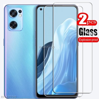 ฟิล์มกระจกนิรภัยกันรอยหน้าจอ แบบใส เต็มจอ สําหรับ Oppo Reno 7 7Z SE Reno7 Pro Z 5G 2 ชิ้น