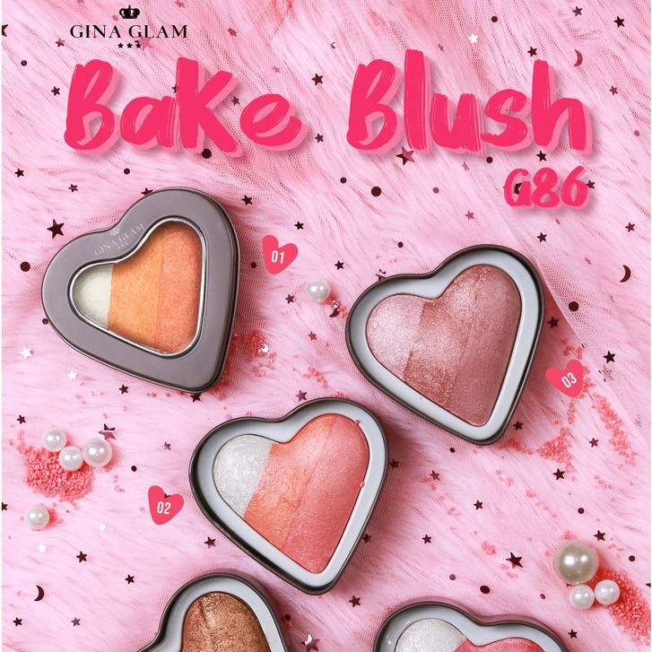 **ของแท้ พร้อมส่ง** บลัชออน G86 Gina Glam Bake Blush