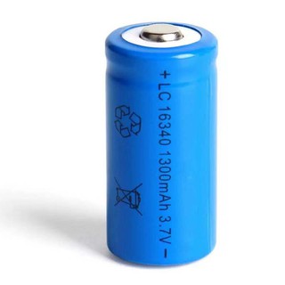 ถ่านชาร์จ Lithium เบอร์16340 3.7V 1300mAh 1ก้อน