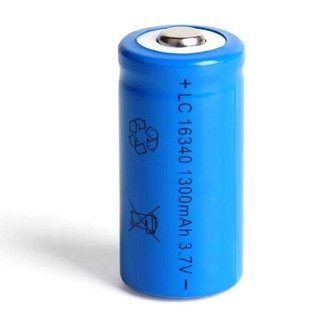 ถ่านชาร์จ Lithium เบอร์16340 3.7V 1300mAh 1ก้อน