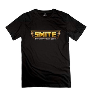 เสื้อยืดผ้าฝ้ายพิมพ์ลายแฟชั่น เสื้อยืด คอกลม พิมพ์ลายโลโก้ Smite ขนาดใหญ่ แฟชั่นสําหรับผู้ชาย