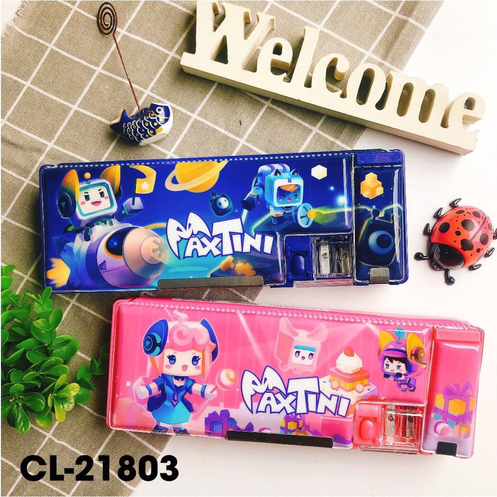กล่องปากกาพลาสติก Classmate virgin - แม่เหล็ก 2 ด้าน หลายช่อง - 20801/20802/20803/PB01PR/PB02SK-vpp 