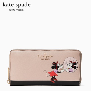 KATE SPADE NEW YORK DISNEY X KATE SPADE NEW YORK MINNIE LARGE CONTINENTAL WALLET WLR00284 กระเป๋าสตางค์