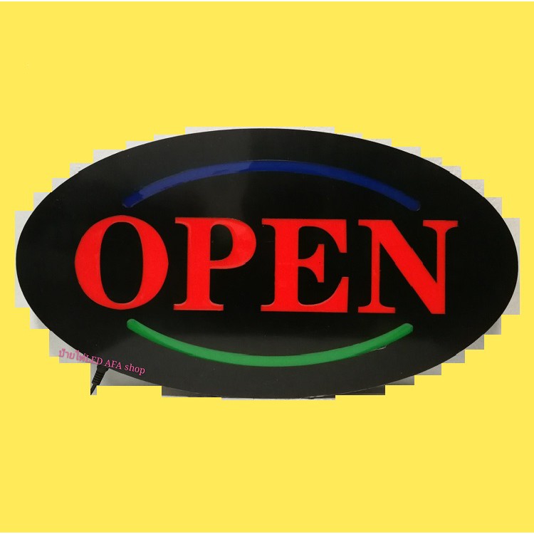 ป้ายไฟLED OPEN ป้ายไฟLED OPEN WELCOME  กันนํ้าได้