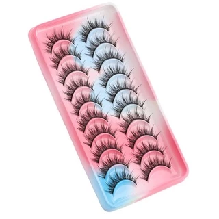 จัดส่งจากประเทศไทยBLOOMZO 10 คู่คอสเพลย์ Lashes Wispy Natural Cat-Eye แต่งหน้า Dramatic Fairy Clusters อะนิเมะ Lashes