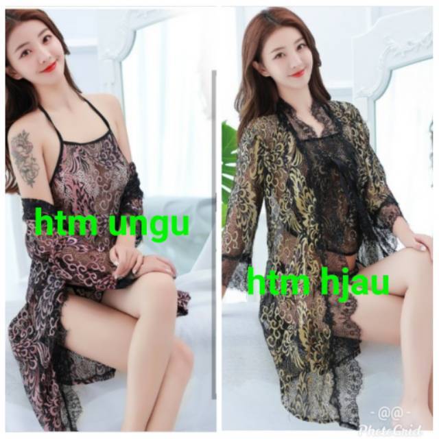 ชุดกิโมโน 3 ใน 1 8444/ดอย/ชุดนอน