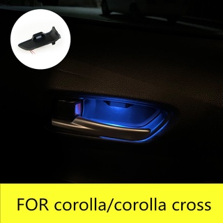 สําหรับ Toyota Corolla 2019 2020 2021 ​ไฟ LED ติดที่เท้าแขนประตูรถยนต์ บรรยากาศ 2020