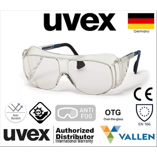 UVEX 9161005 UV Safety Glasses, Clear Polycarbonate Lens