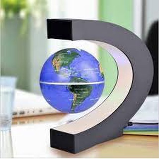 Magnetic Levitation Globe (C-Shape) ลูกโลกลอยได้-หมุนได้ ขาตั้งรูปตัว C