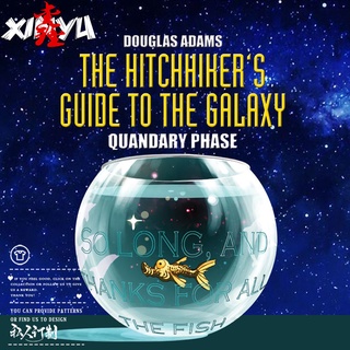 เสื้อยืดโอเวอร์ไซส์เสื้อยืดชาย ins แนวโน้ม vibrato sci-fi ภาพยนตร์ Hitchhiker s guide to the galaxy interstellar flash p