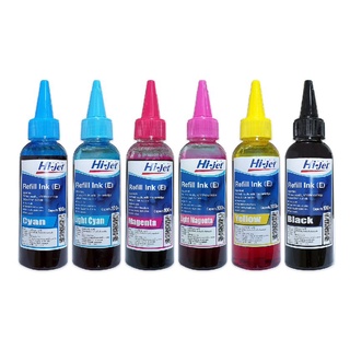 Hi-jet หมึกเติม Inkjet Refill Ink (E) 100 ml. (เลือกสีได้)