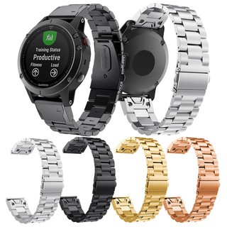 สายนาฬิกาข้อมือสแตนเลส 22 มม. สำหรับ Garmin Fenix 5