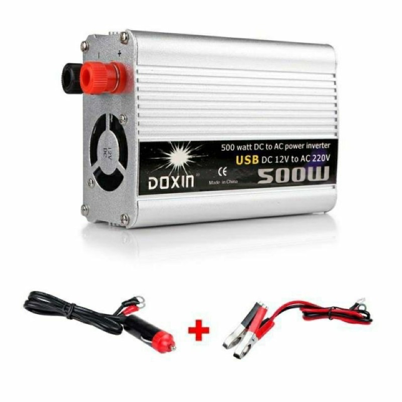 DOXIN เครื่องแปลงไฟ อินเวอร์เตอร์ Power Inverter 500W 12V