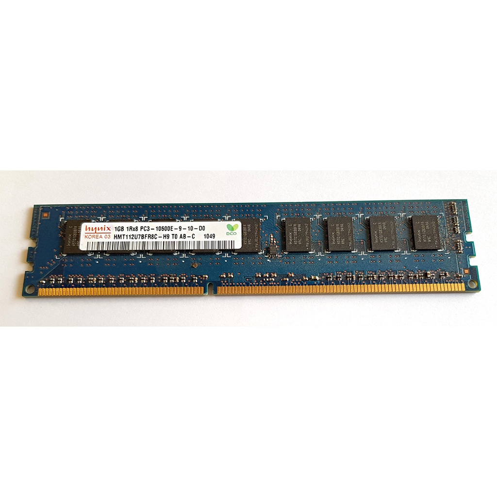 ขายแรม 1GB 1Rx8 PC3-10600E-09-10-D0 ยี่ห้อ Hynix Dell Precision T5500, T7500, T5600, T5610, T7600, T