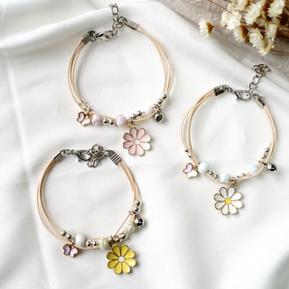 #New Arrival# Newest Mulit-layer Beads Butterfly Flower Bracelet Simple Bracelet for Women