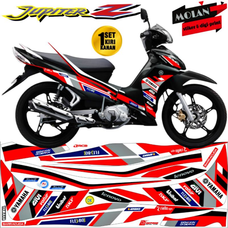 Jupiter Z Robot Variation Striping Sticker Decal 2010-2013 / Jupiter Z 2010 / Jupiter Z 2012 / Jupit