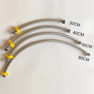 สายน้ำดี สายน้ำดีสแตนเลสถัก สายยางสแตนเลส304 ความยาว หลายขนา…